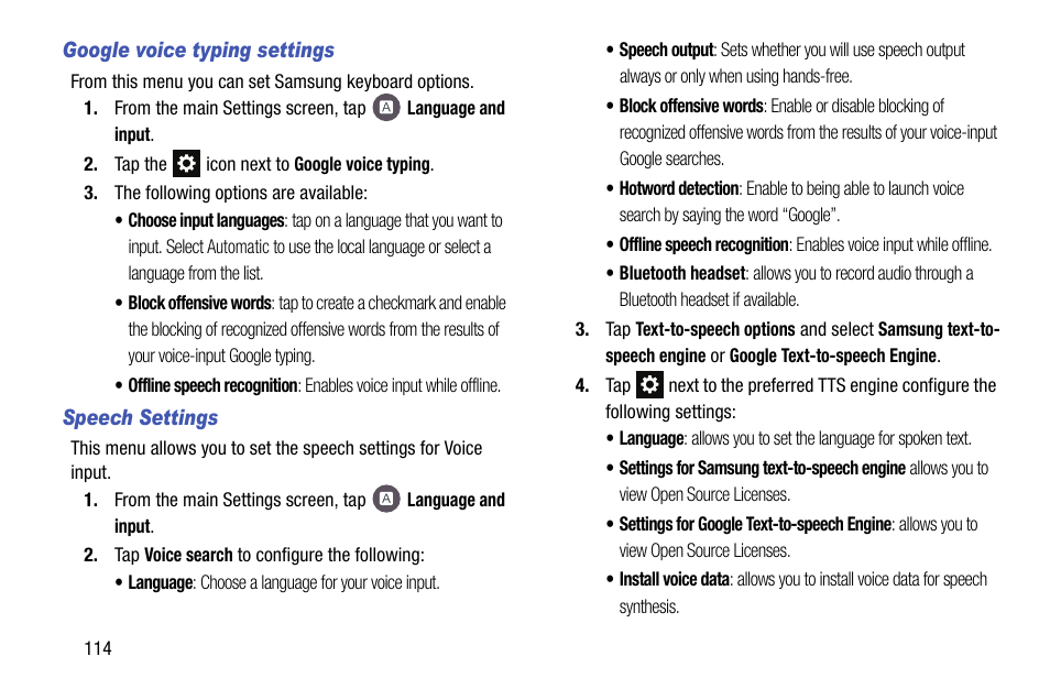 Samsung galaxy S5 User Manual | Page 122 / 214