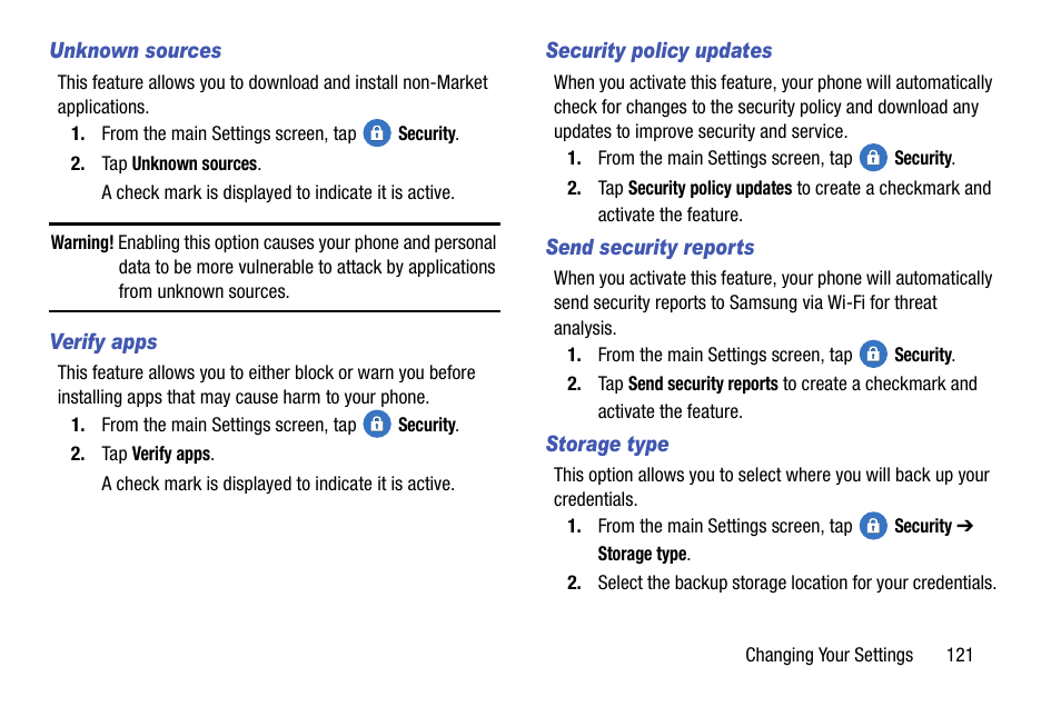 Samsung galaxy S5 User Manual | Page 129 / 214