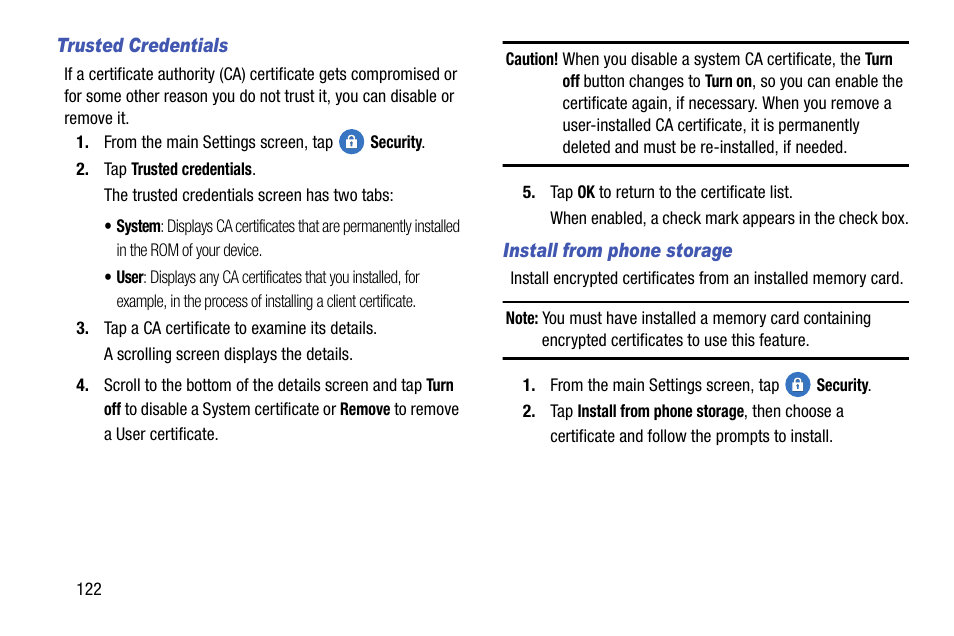 Samsung galaxy S5 User Manual | Page 130 / 214