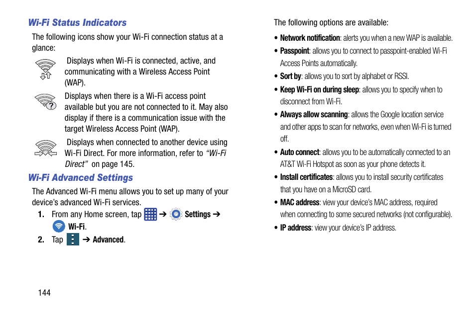 Samsung galaxy S5 User Manual | Page 152 / 214