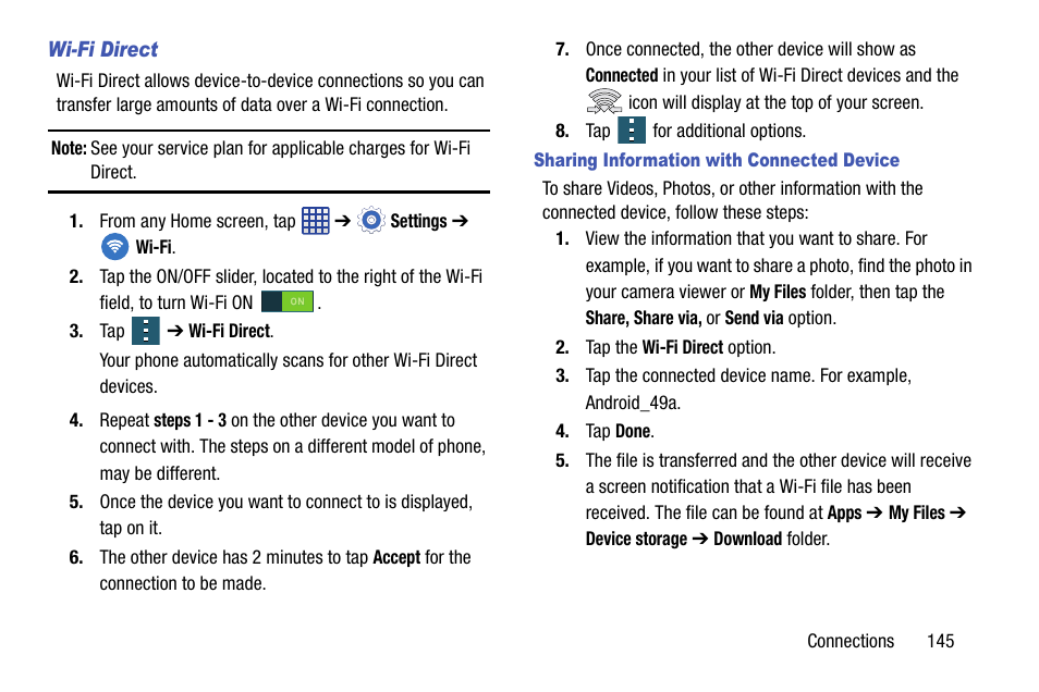 Samsung galaxy S5 User Manual | Page 153 / 214