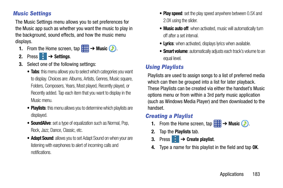 Samsung galaxy S5 User Manual | Page 191 / 214