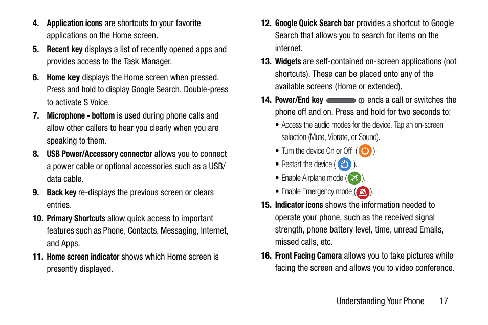 Samsung galaxy S5 User Manual | Page 25 / 214