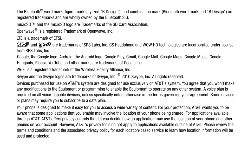 Samsung galaxy S5 User Manual | Page 6 / 214