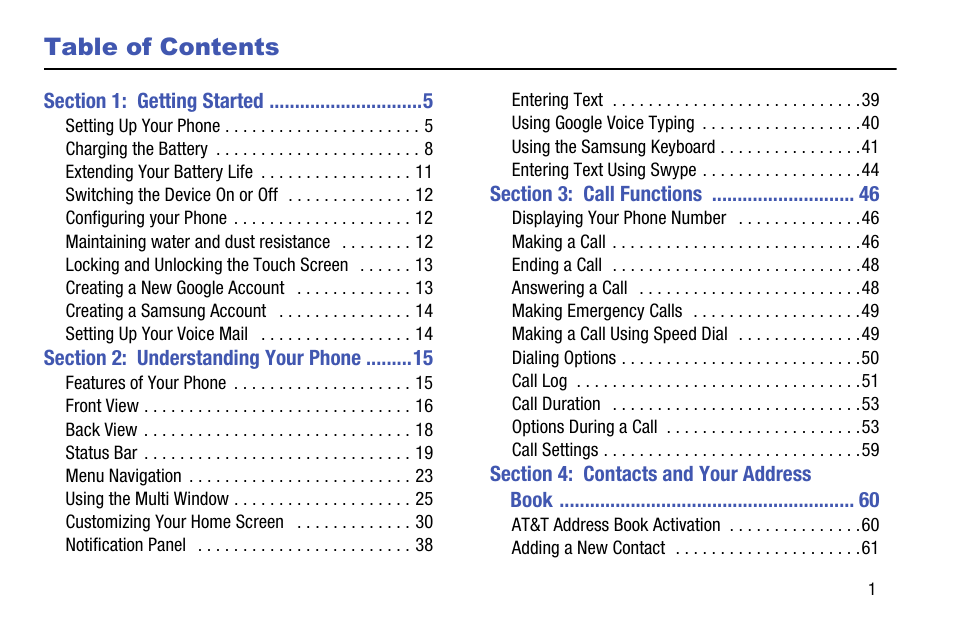 Samsung galaxy S5 User Manual | Page 9 / 214