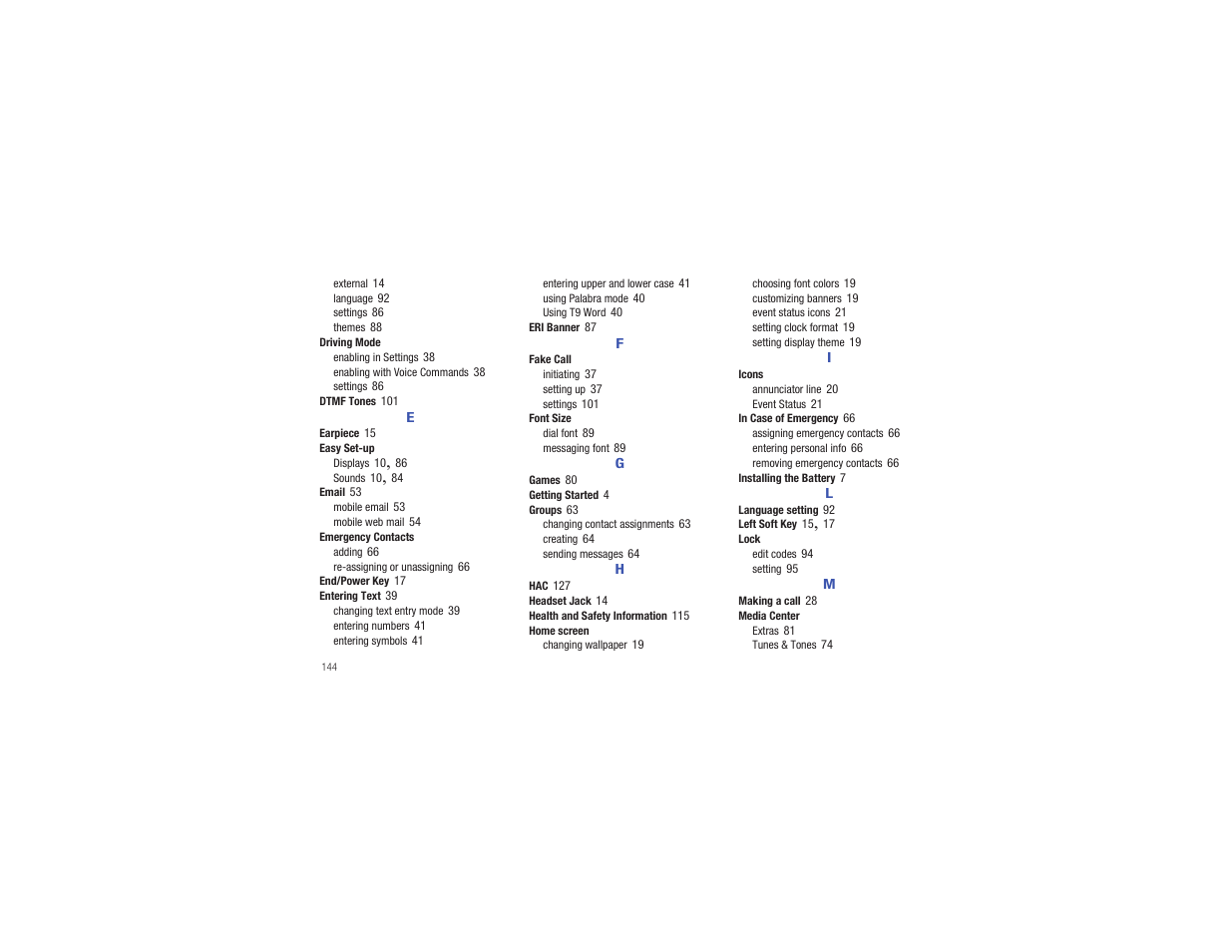 Samsung Gusto User Manual | Page 149 / 152