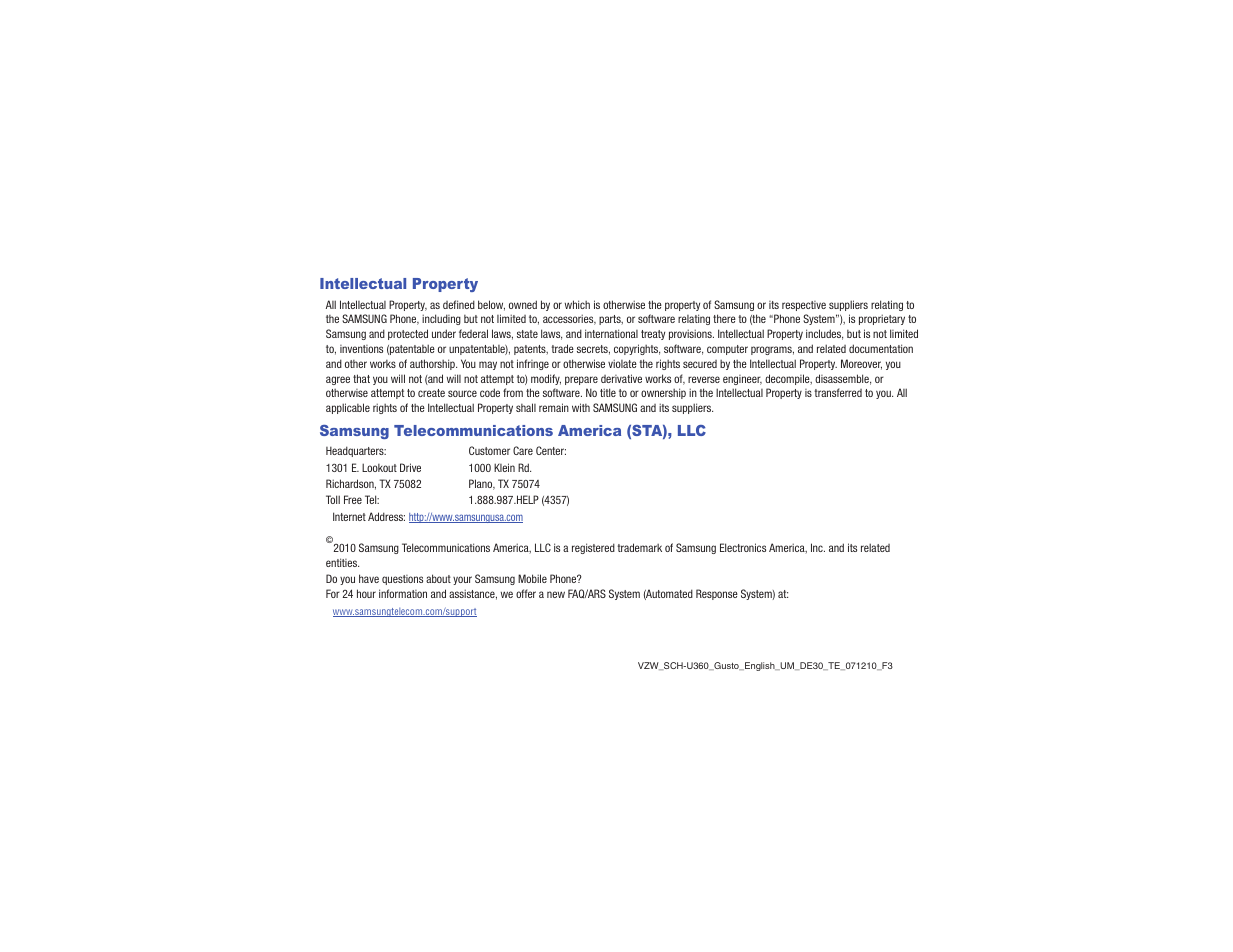 Samsung Gusto User Manual | Page 3 / 152