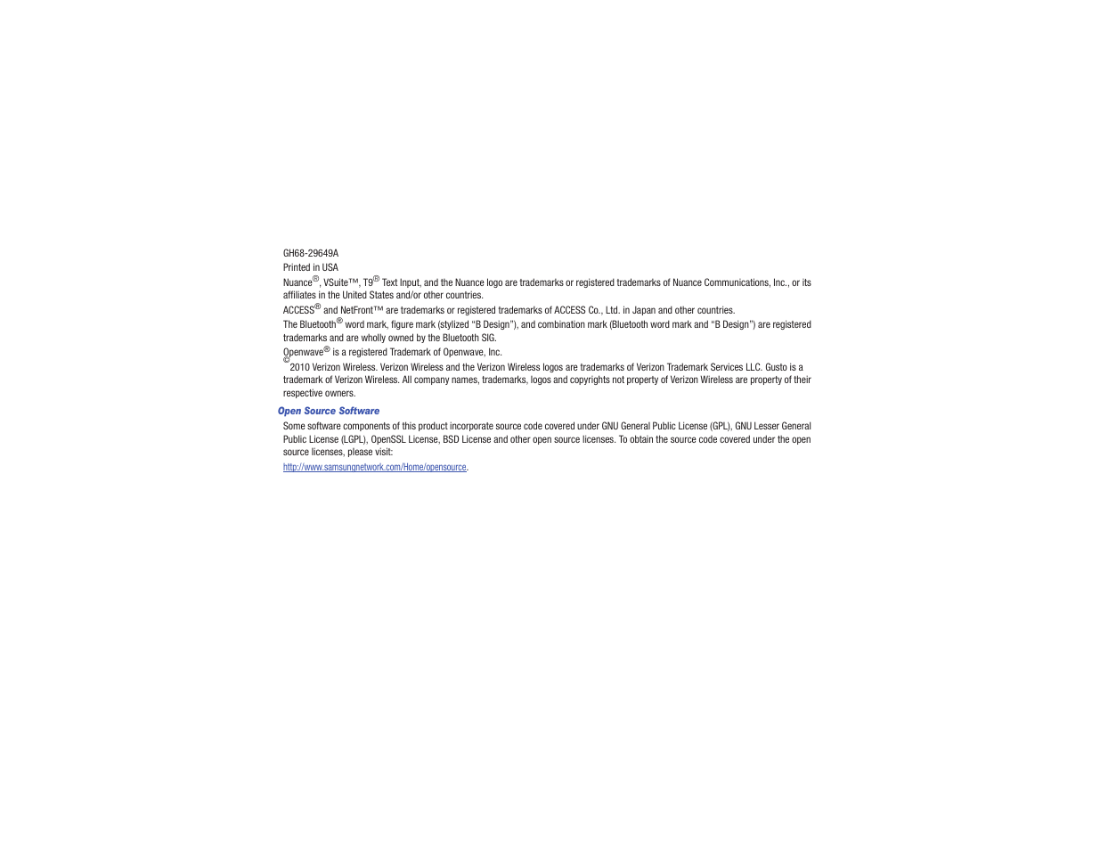 Samsung Gusto User Manual | Page 4 / 152