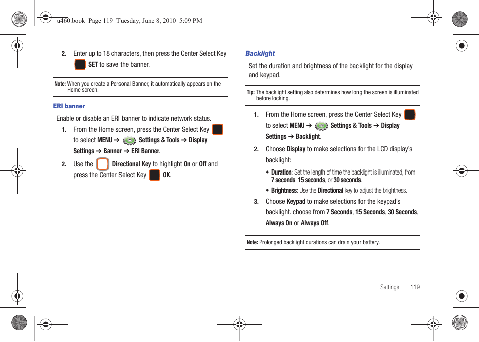 Samsung intensity 2 User Manual | Page 124 / 193