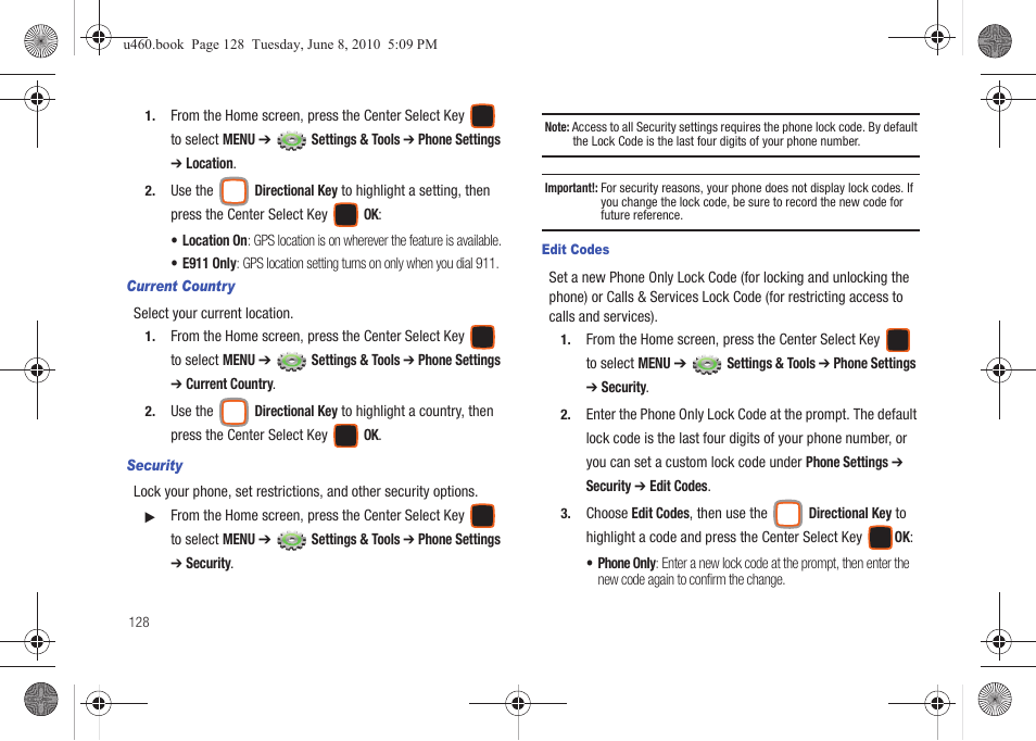 Samsung intensity 2 User Manual | Page 133 / 193