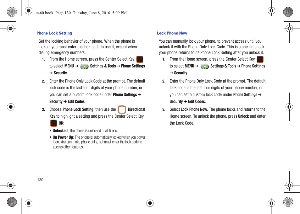 Samsung intensity 2 User Manual | Page 135 / 193