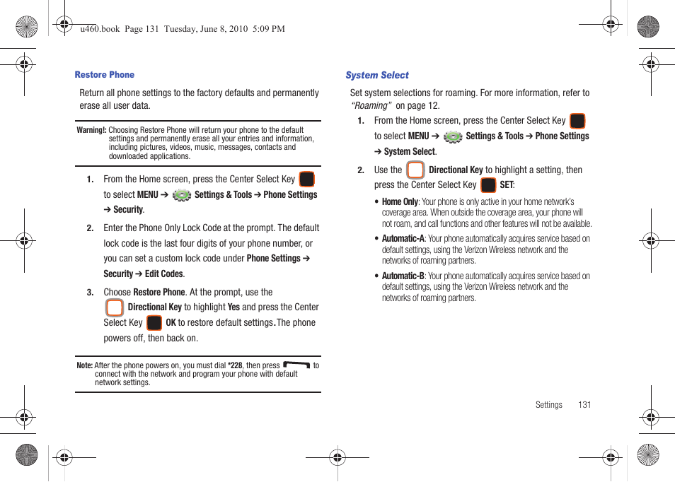 Samsung intensity 2 User Manual | Page 136 / 193