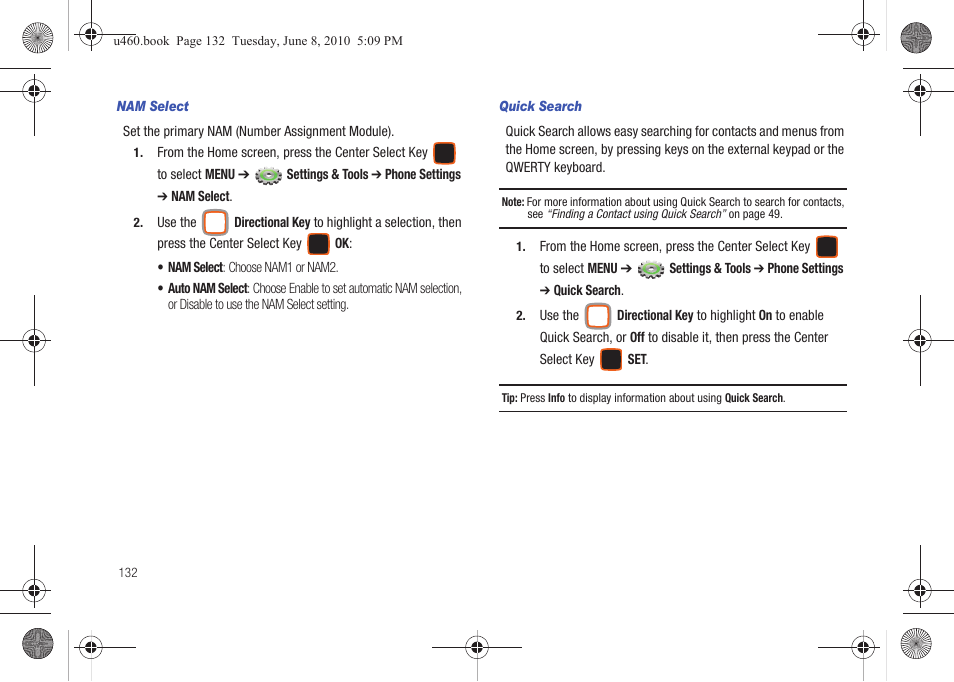 Samsung intensity 2 User Manual | Page 137 / 193