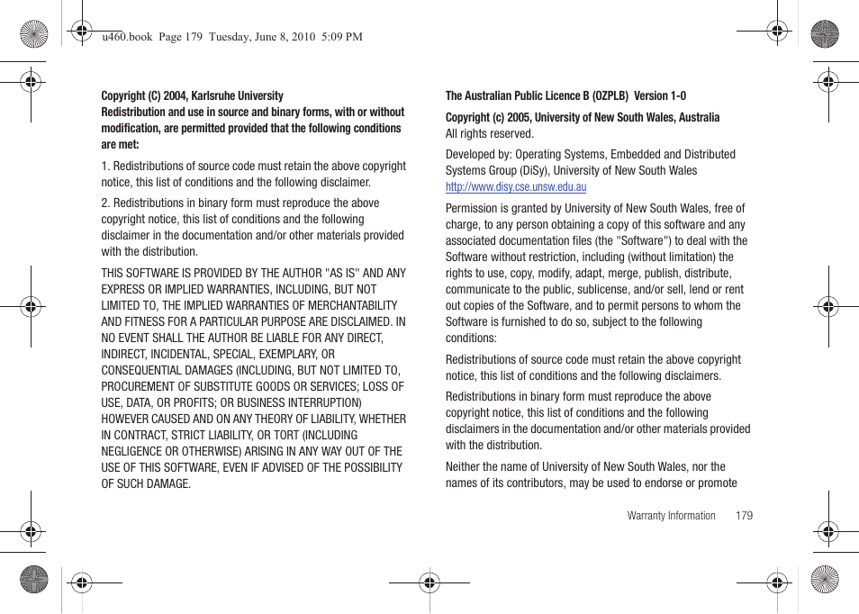 Samsung intensity 2 User Manual | Page 184 / 193