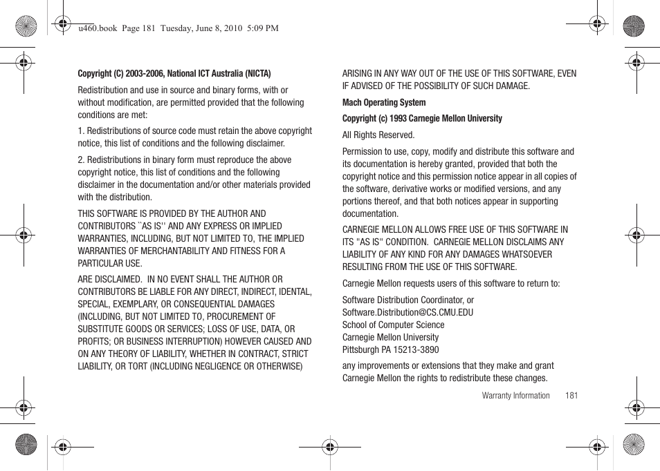 Samsung intensity 2 User Manual | Page 186 / 193