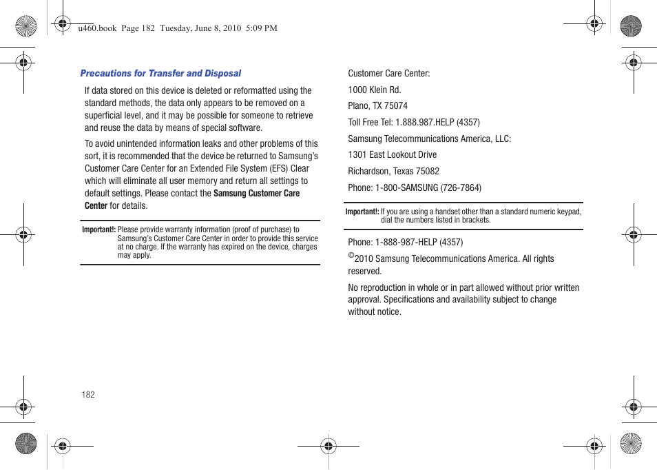 Samsung intensity 2 User Manual | Page 187 / 193