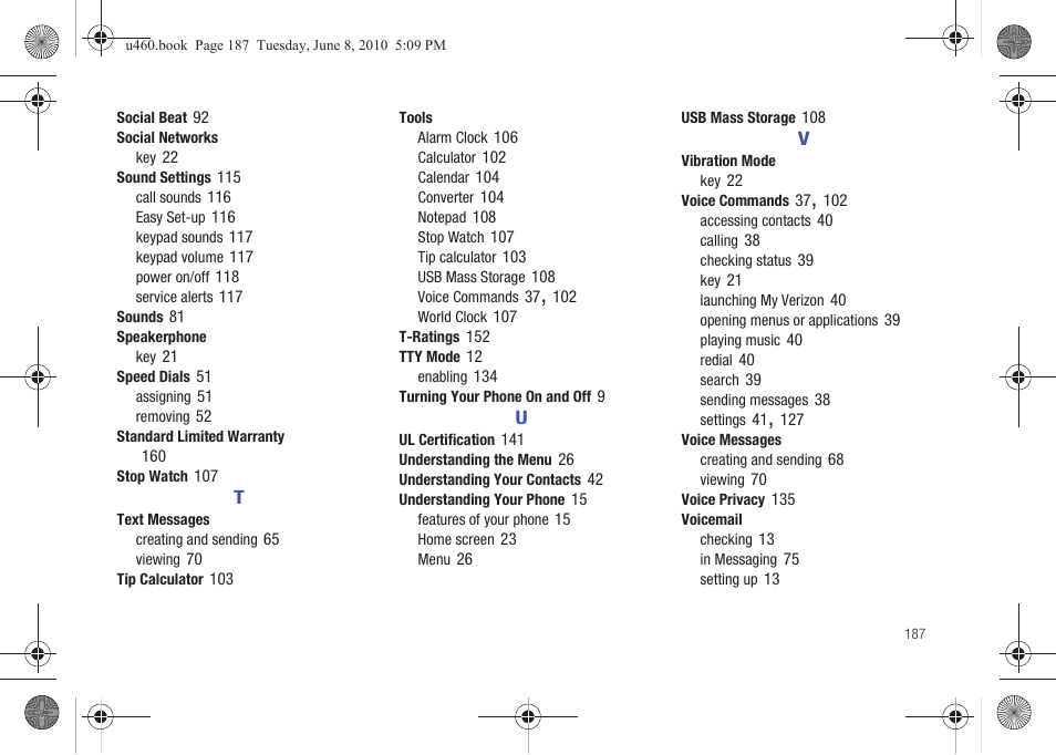 Samsung intensity 2 User Manual | Page 192 / 193