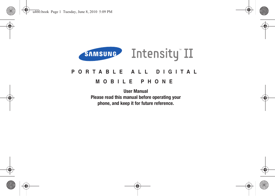 Samsung intensity 2 User Manual | Page 2 / 193