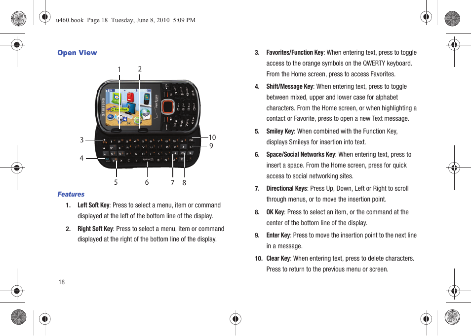 Open view | Samsung intensity 2 User Manual | Page 23 / 193