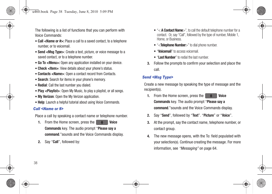 Samsung intensity 2 User Manual | Page 43 / 193