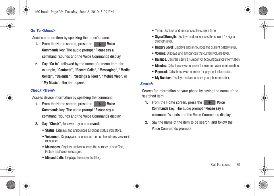 Samsung intensity 2 User Manual | Page 44 / 193