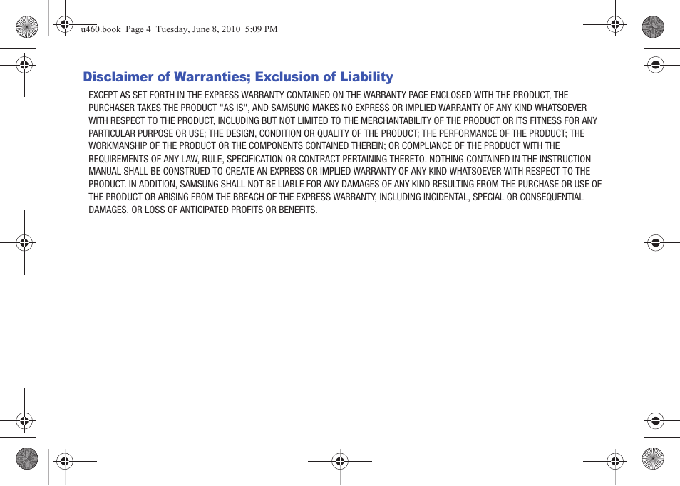 Samsung intensity 2 User Manual | Page 5 / 193