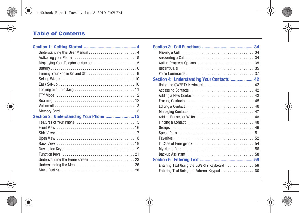 Samsung intensity 2 User Manual | Page 6 / 193