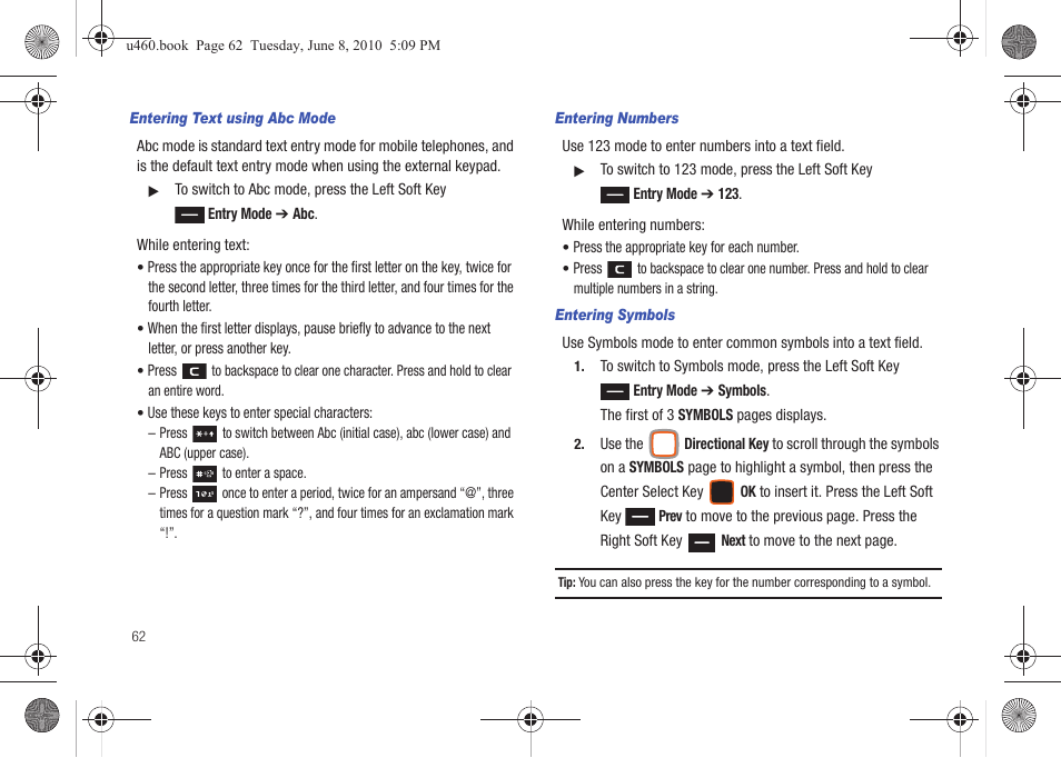 Samsung intensity 2 User Manual | Page 67 / 193