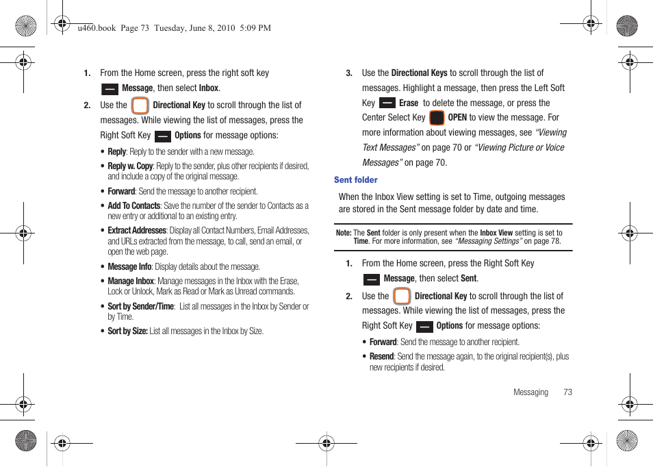 Samsung intensity 2 User Manual | Page 78 / 193