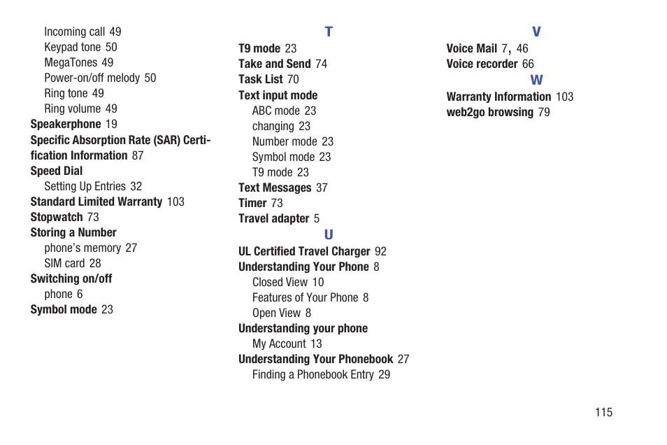 Samsung t139 User Manual | Page 119 / 119
