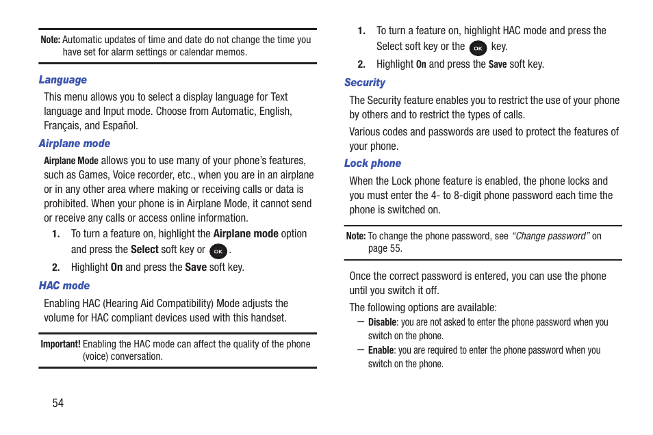 Samsung t139 User Manual | Page 58 / 119