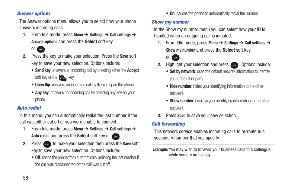 Samsung t139 User Manual | Page 62 / 119