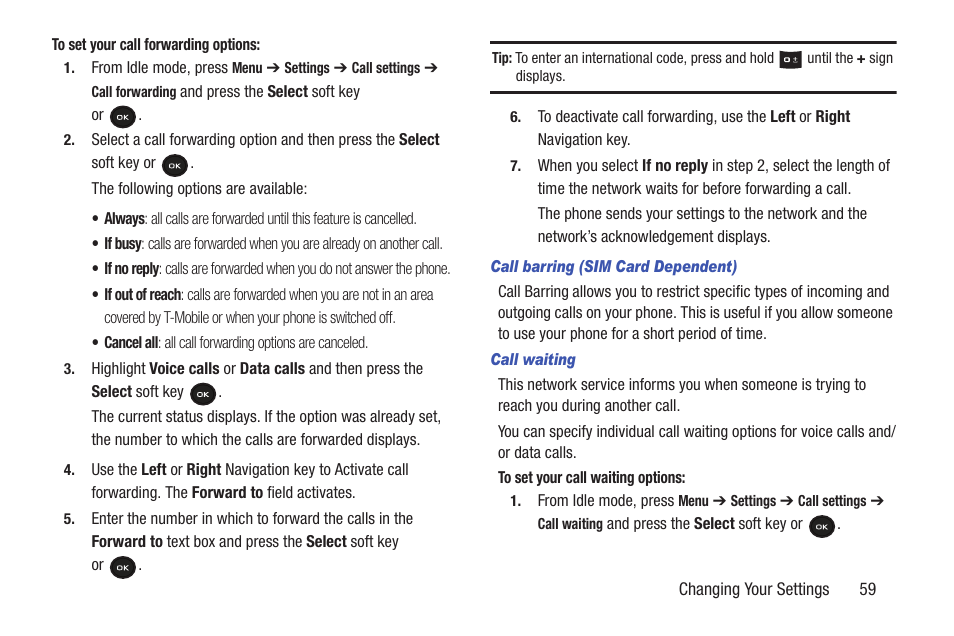 Samsung t139 User Manual | Page 63 / 119