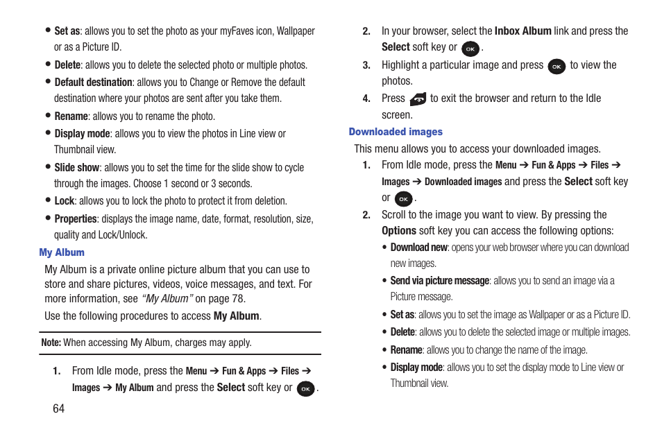 Samsung t139 User Manual | Page 68 / 119
