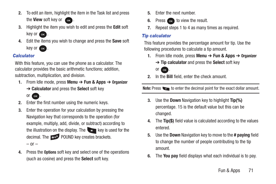 Samsung t139 User Manual | Page 75 / 119