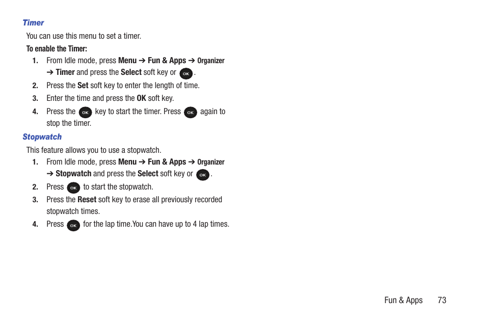 Samsung t139 User Manual | Page 77 / 119