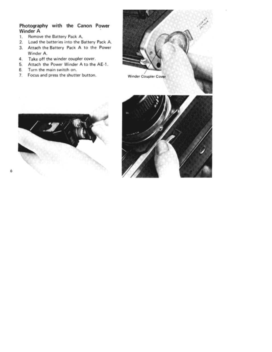 Canon AE-1 User Manual | Page 12 / 80