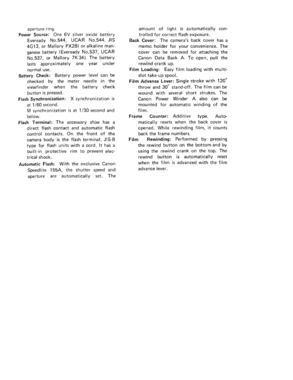 Canon AE-1 User Manual | Page 15 / 80