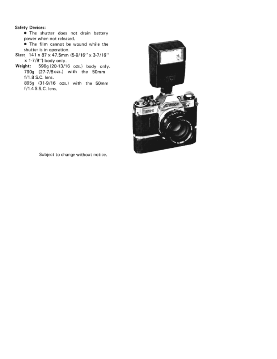 Canon AE-1 User Manual | Page 16 / 80