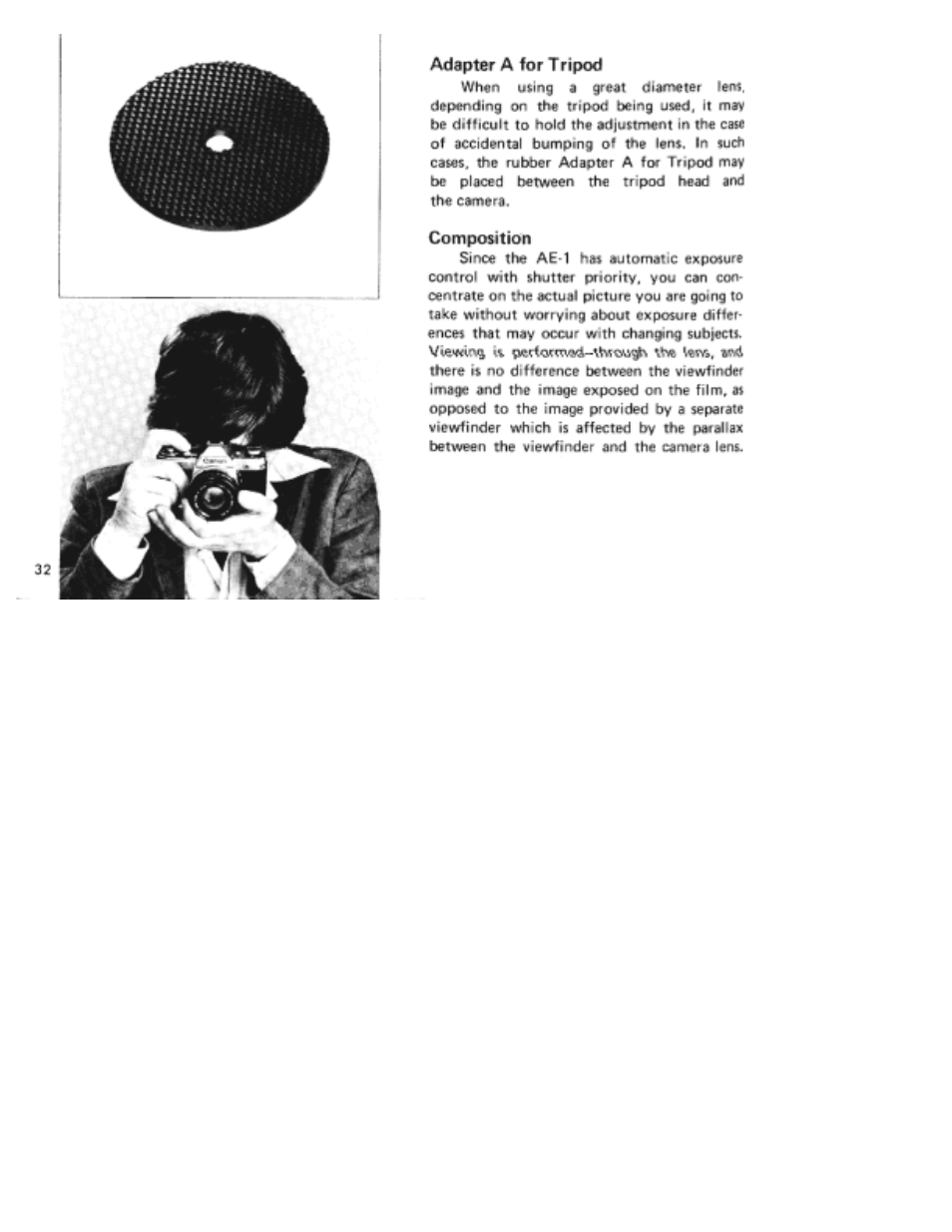 Canon AE-1 User Manual | Page 37 / 80