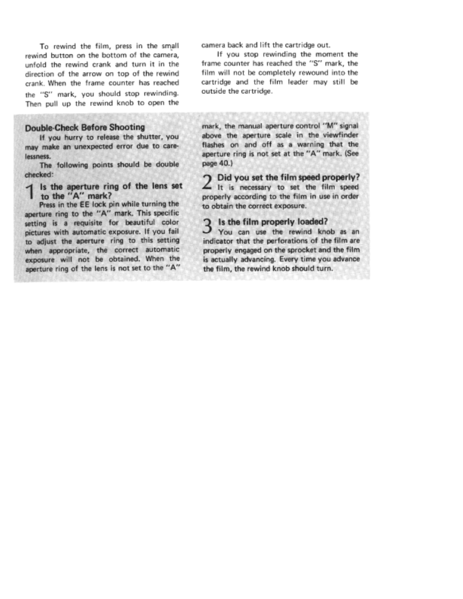 Canon AE-1 User Manual | Page 39 / 80