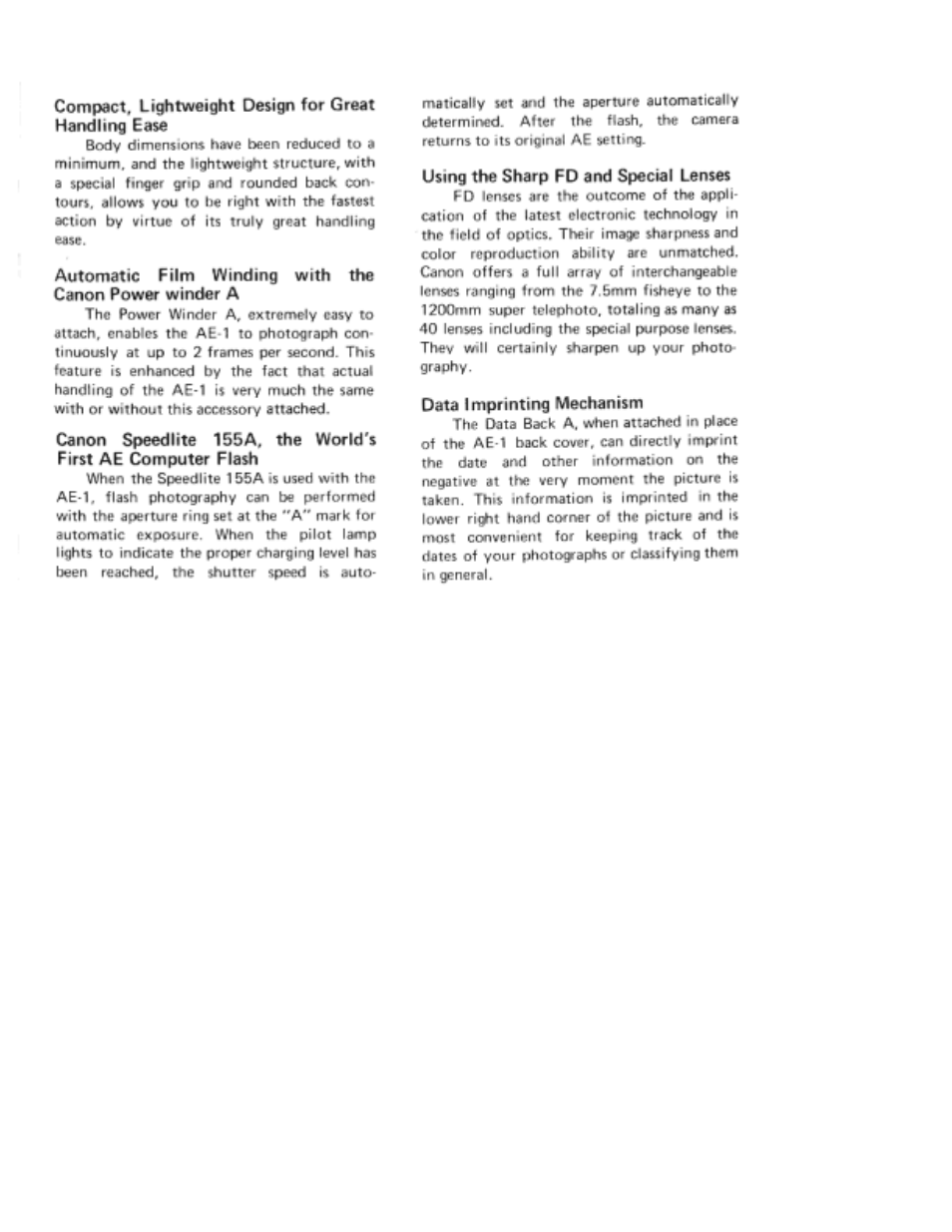 Canon AE-1 User Manual | Page 75 / 80