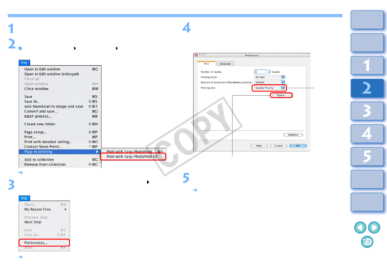 Cop y | Canon t2i 3.9 for Macintosh User Manual | Page 45 / 132
