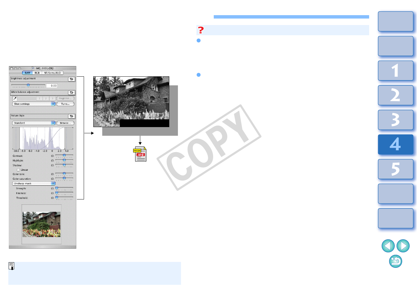 Utilizing adjustment contents (recipe), P.83), Can b | Cop y | Canon t2i 3.9 for Macintosh User Manual | Page 84 / 132