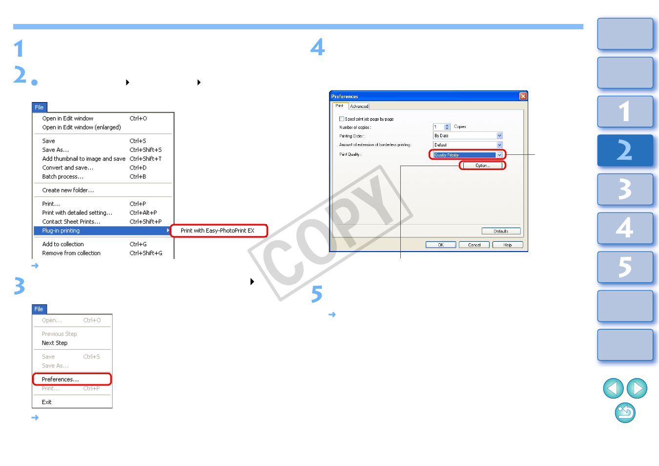 Cop y | Canon t2i 3.9 for Windows User Manual | Page 45 / 132