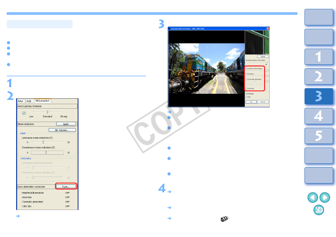 Making corrections, Cop y | Canon t2i 3.9 for Windows User Manual | Page 66 / 132