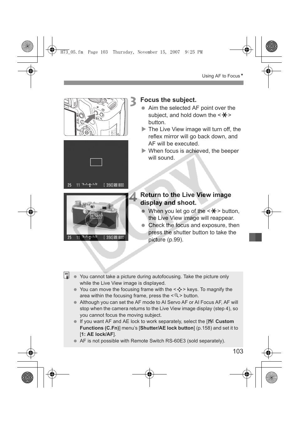 Canon EOS Rebel xsi User Manual | Page 103 / 196