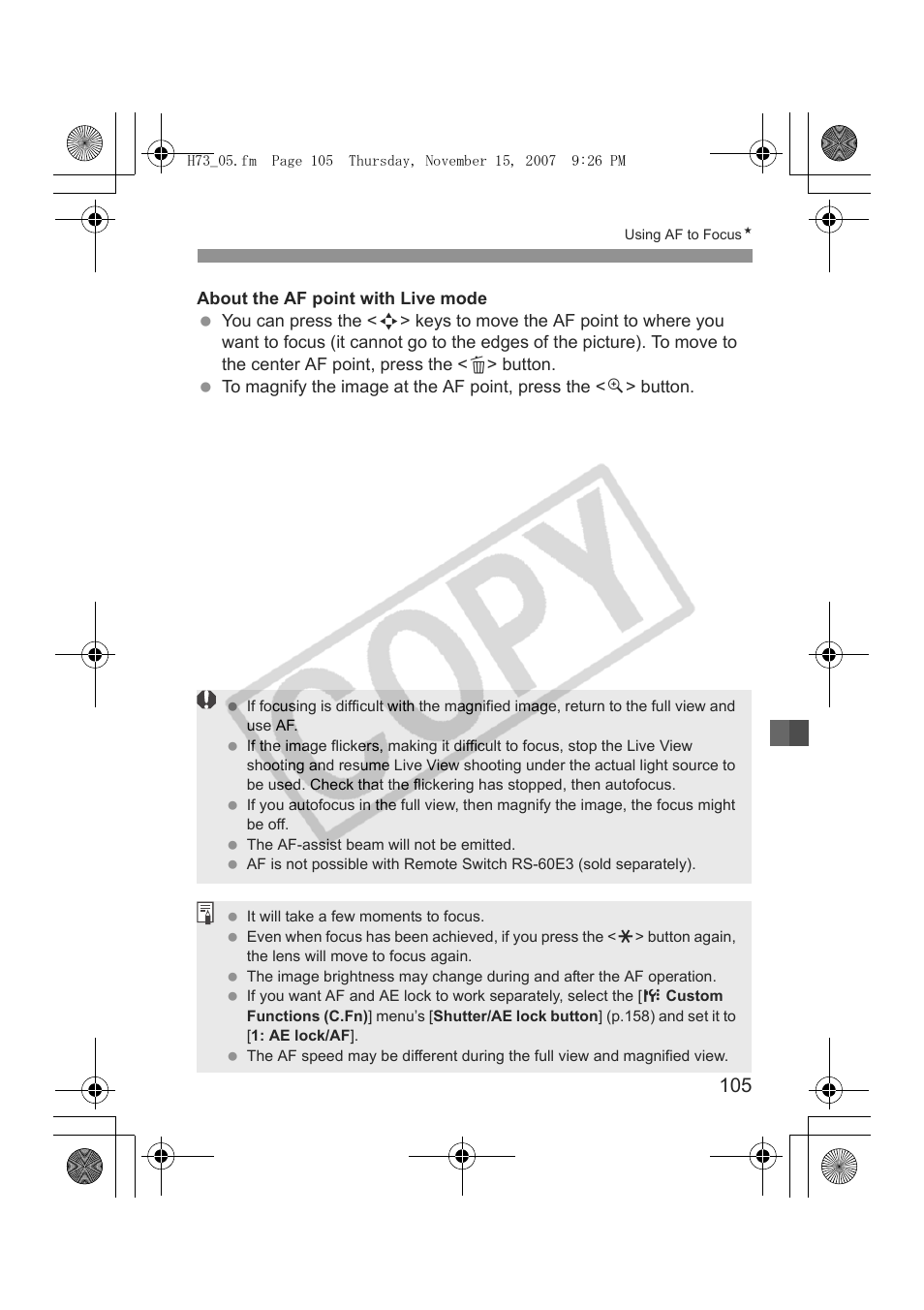 Canon EOS Rebel xsi User Manual | Page 105 / 196