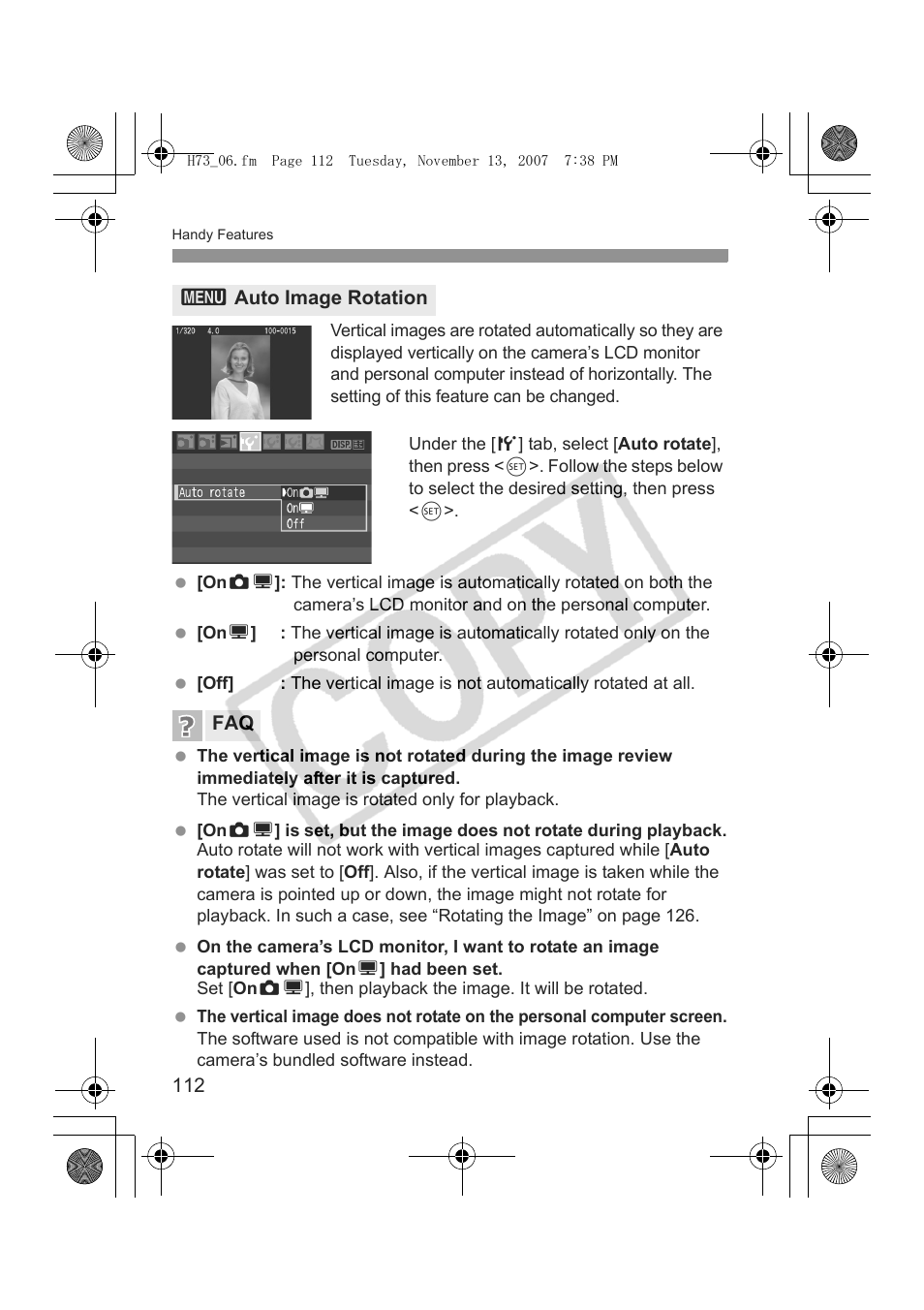 Canon EOS Rebel xsi User Manual | Page 112 / 196