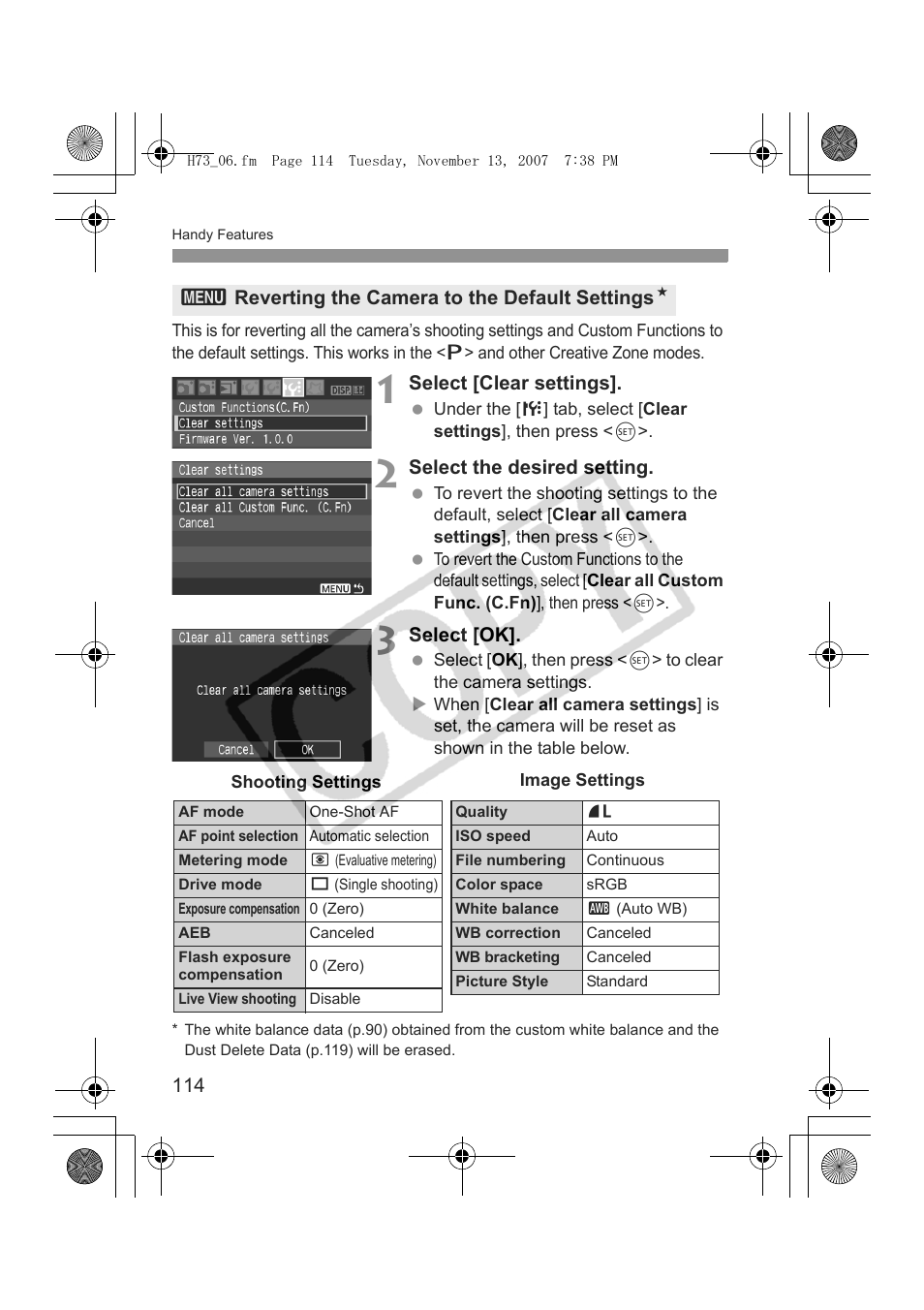 Canon EOS Rebel xsi User Manual | Page 114 / 196